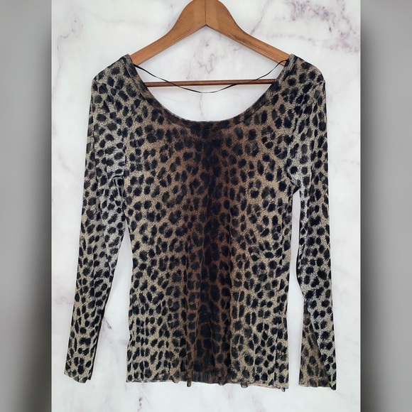 INC Leopard Print Top - Picture 2 of 4
